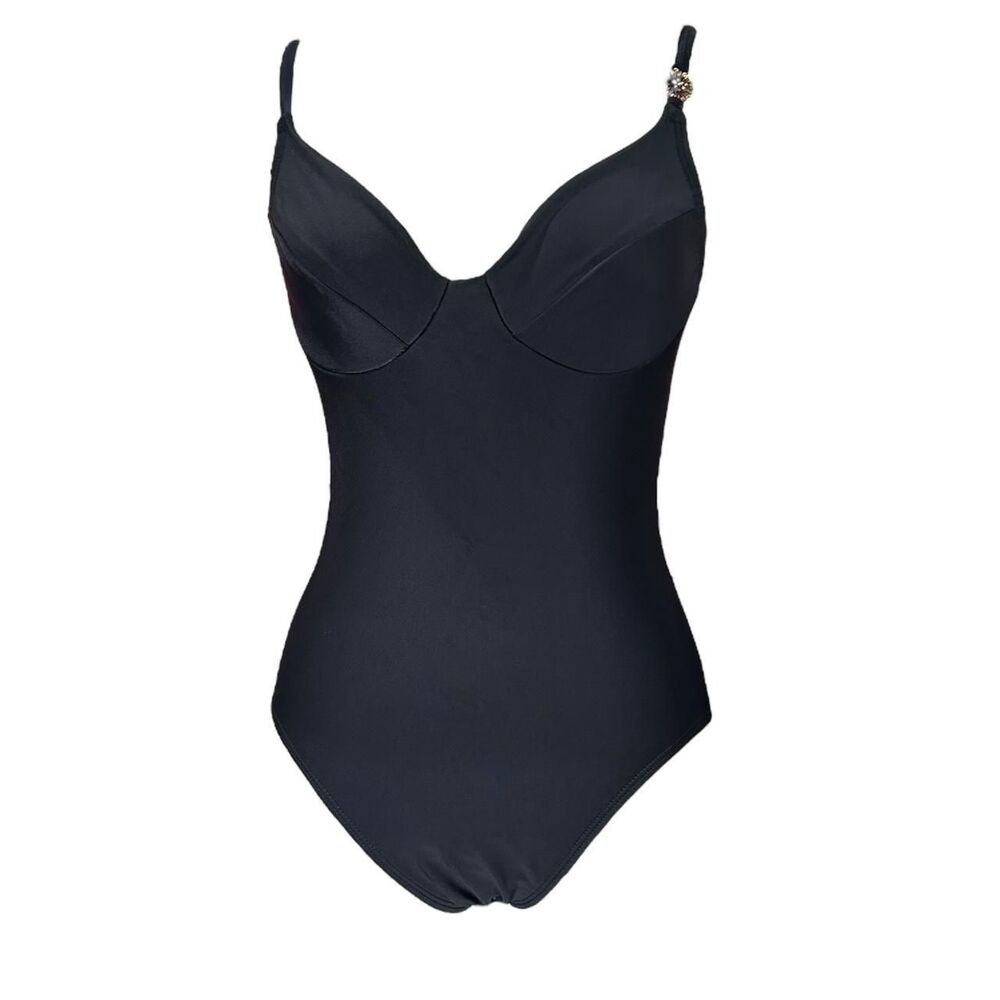 Brigitte Women's Black Swimsuit-one-piece